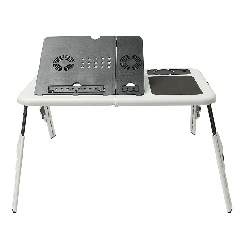  Multi-function Folding Laptop Desk Table Laptop Stand Holder With 2 USB Cooling Fans Mouse Pad Tabl