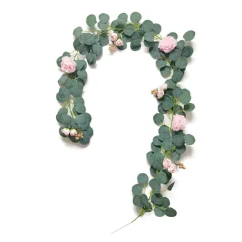 

2 m Artificial Rattan Wedding Party Arch Arrangement Hanging Decorations Garland Simulation Green Peony Vine Plant Rattan