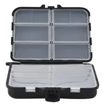 11 отсеков мини коробка для рыболовных снастей Рыболовные Приманки Крючки приманки пластиковый держатель для хранения квадратный чехол рыболовные принадлежности