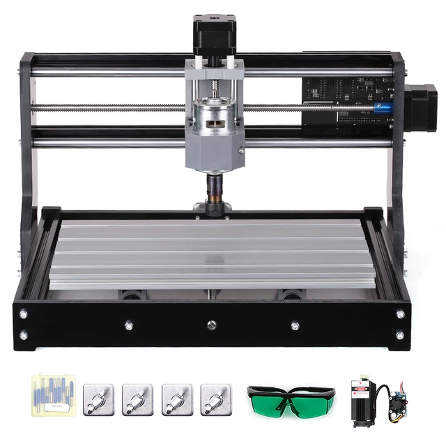 Mini CNC Router Machine 3018 Pro with GRBL Control 3 Axis DIY Milling  Cutter Engraving Machine Acrylic Plastic PCB PVC Wood Router Carving  Engraver
