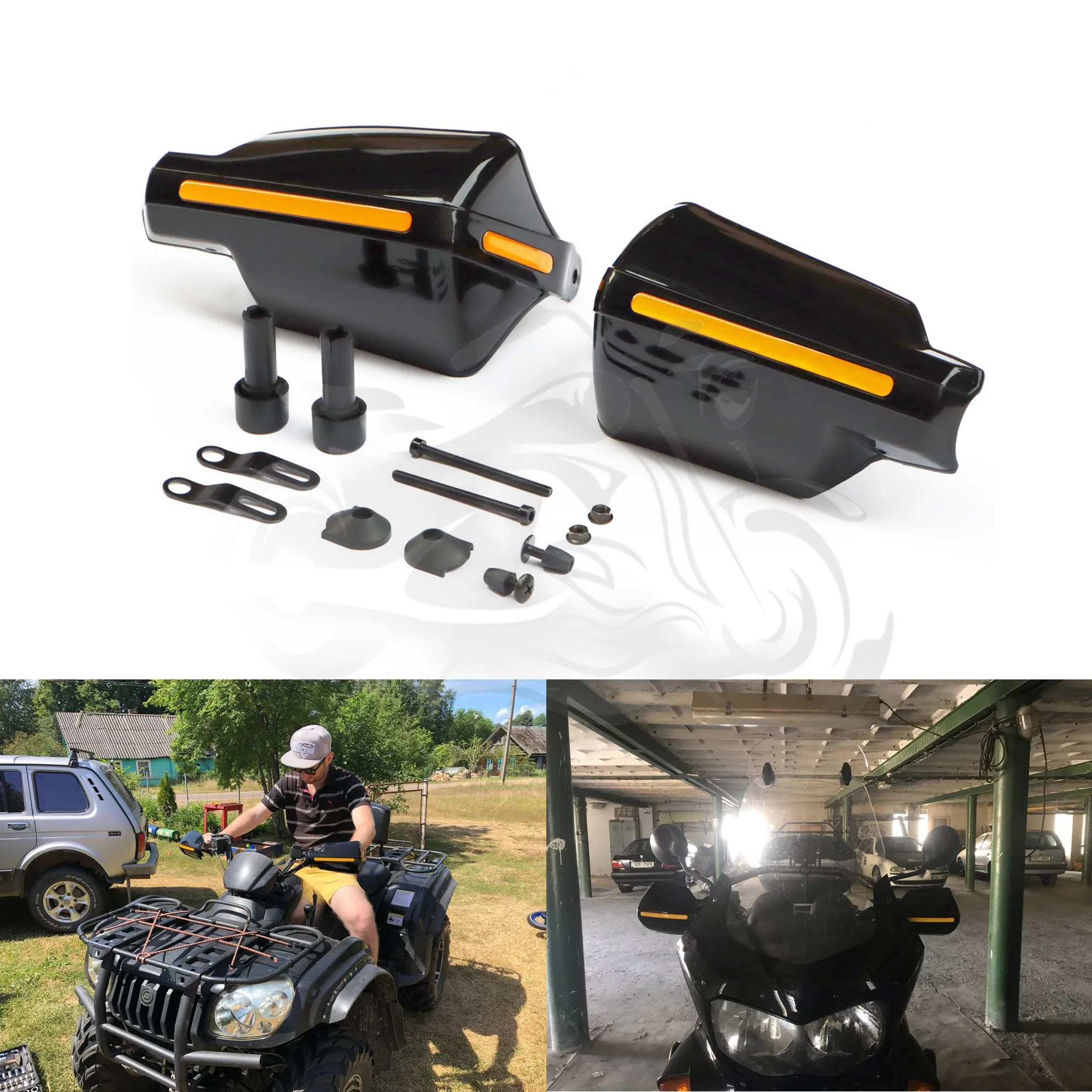 1Pair Motorcycle Windproof Hand Guard Handguard Shield Protector Universal Fit For TMAX500 T-MAX5530 560 R25 FZ09 FZ07 XJ6 XJR | Автомобили