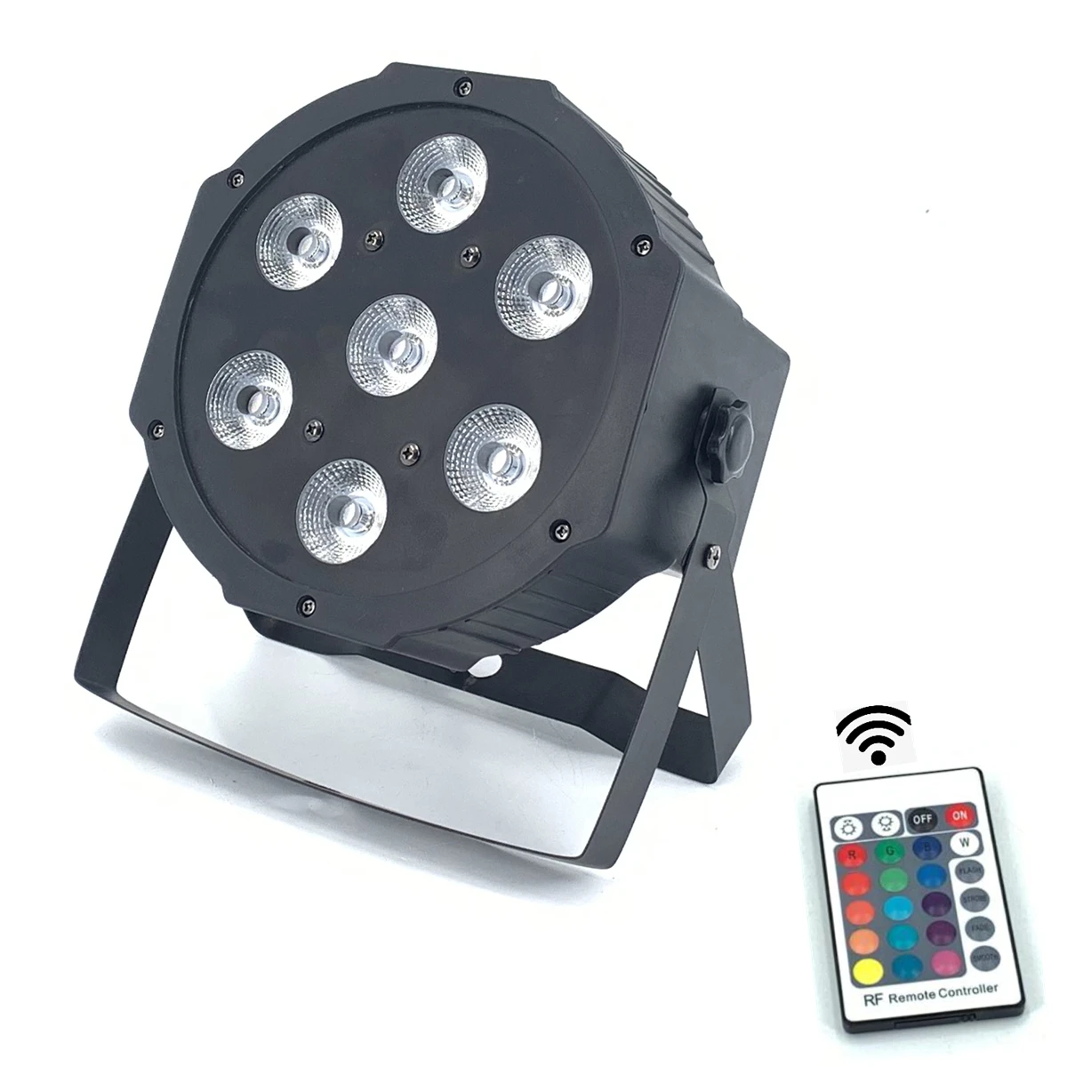 Беспроводной пульт дистанционного управления LED самый яркий 8 dmx каналы Led Flat Par 7x12W