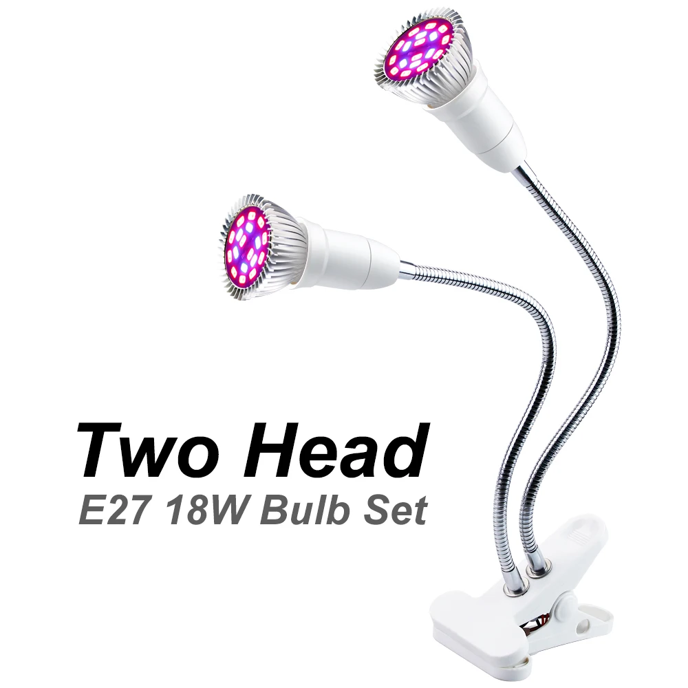 2 heads bulb 18leds