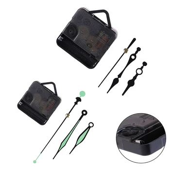 

1 Set Silent Wall Clock Quartz Movement Mechanism Black Red DIY Wall Clock Quartz Clock Hour/Minute Hand Clock Movement