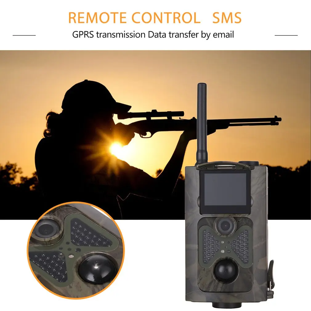 Wild Trail Ловушки для фотоаппаратов мобильный охотничьи камеры дикой природы 2G SMS MMS HC550M беспроводные камеры наблюдения