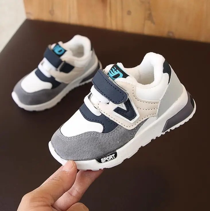  Autumn Winter Kids Shoes Baby Boys Girls Children's Casual Warm Sneakers Breathable Soft Running Sp