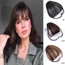 Xuanguang extensão сделать cabelo sintético falso puro фронт franja falsa fina тупым зажим em franja peça para mulher; Туфли на каблуке