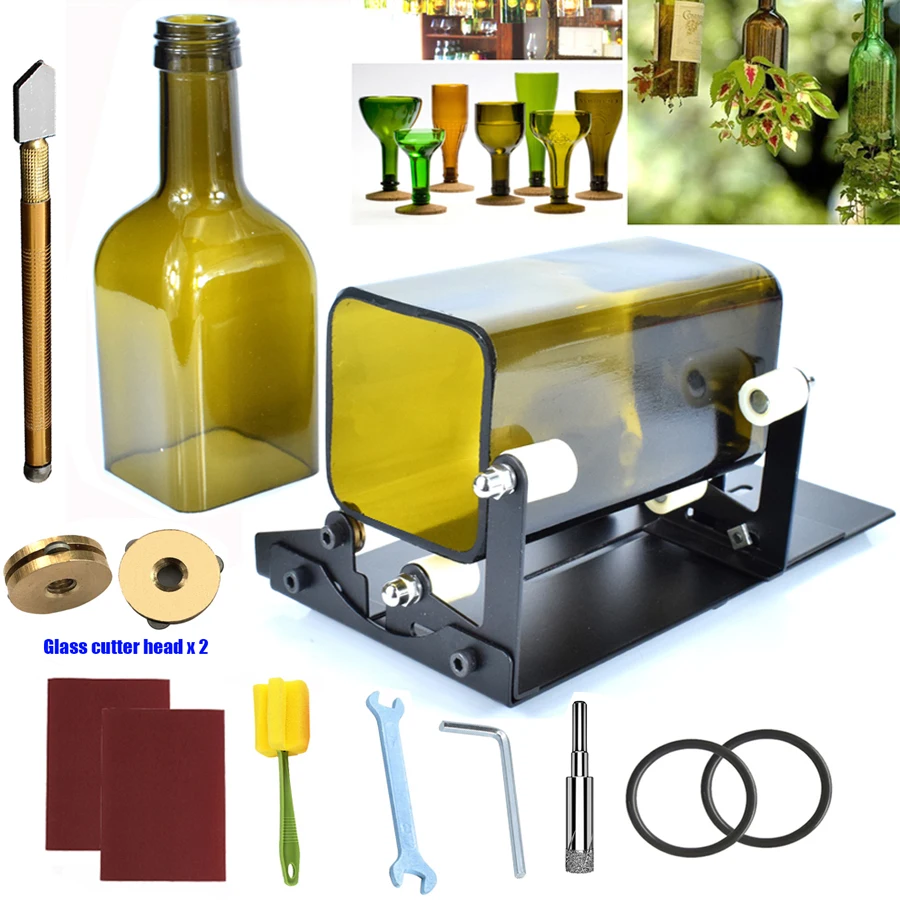 Diy Recycle Cutting Tool Kit Glass Bottle Cutter 2-10Mm Beer Wine Jar Accur