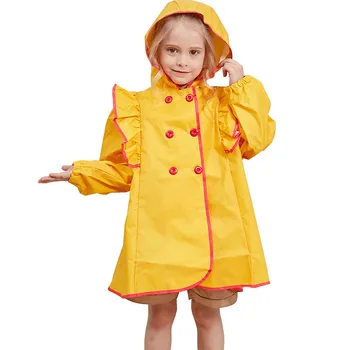 

kids waterpoof jacket coat classic simple solid hooded raincoat for 2-6years children toddler kids raincoat jacket