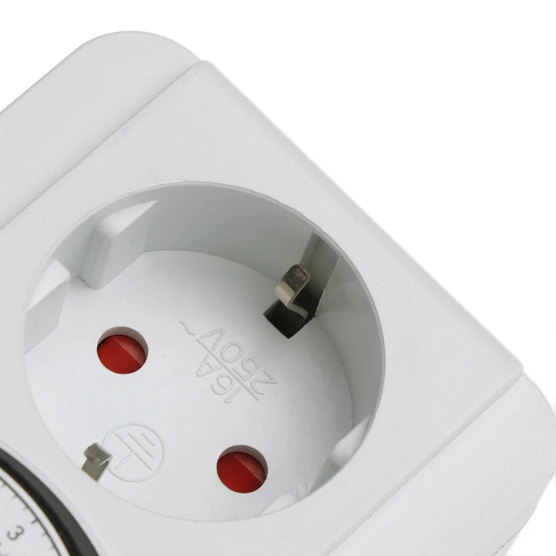 24 Hours Programmable Mechanical Timer Switch Smart Countdown Switch Timer Plug Socket 230V(Eu Plug