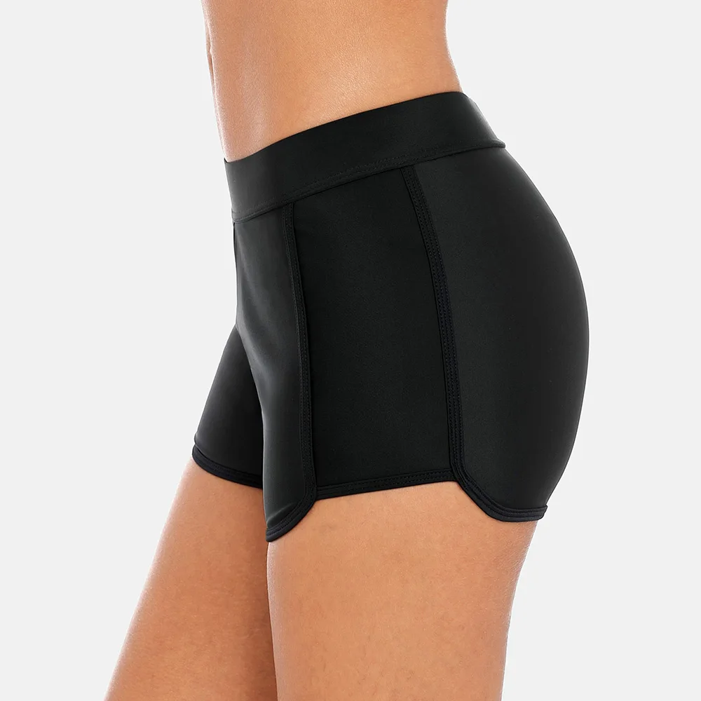 Attraco Swim Trunks Women Bikini Bottom Swimwear Briefs Ban Solid Color Swimwear Side Bandage Swimming Bottom