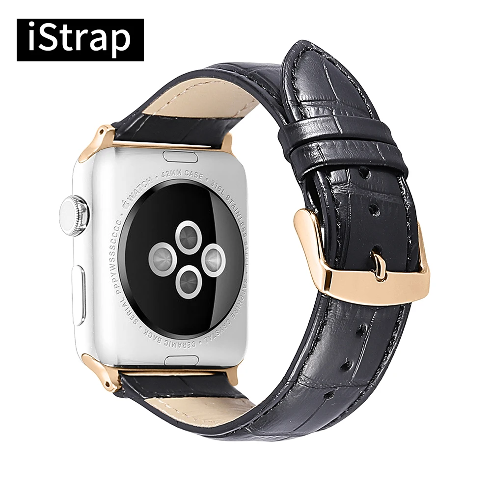 Лидер продаж ремешок из натуральной кожи для Apple Watch 38 мм 42 с пряжкой язычком watch