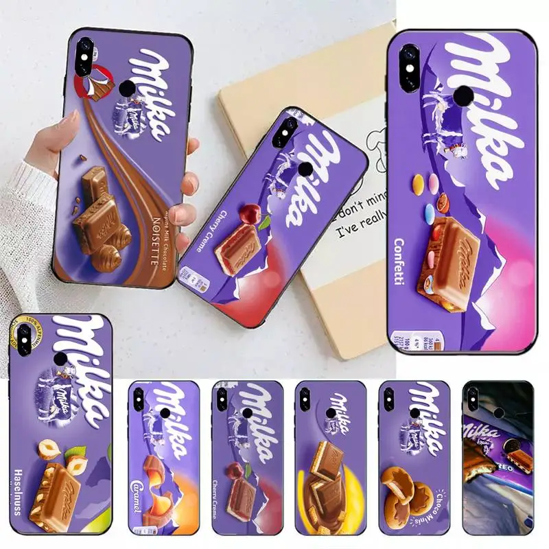 Custodia Per Telefono Con Snack Milka Al Cioccolato Per Xiaomi Redmi Note 7 8 9 T Max3 S 10 Pro Lite Coque Funda Shell Cover