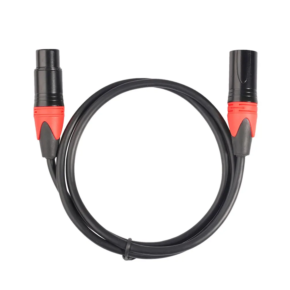 

1m/1.8m Male-To-Female Mixer Xlr Audio Cable Red Transmission Speed To Support Multi-Device Data Transmission