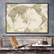 

24x36 inch The Wolrd Political Map Wolrd Map For Living/Study Room Wall Decor Canvas Painting