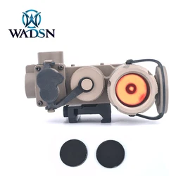 WADSN-filtro infrarrojo táctico IR para DBAL-D2, linterna láser, caza, Lucita negra, lente Visible, corte de ajuste, dbla d2, 2 piezas