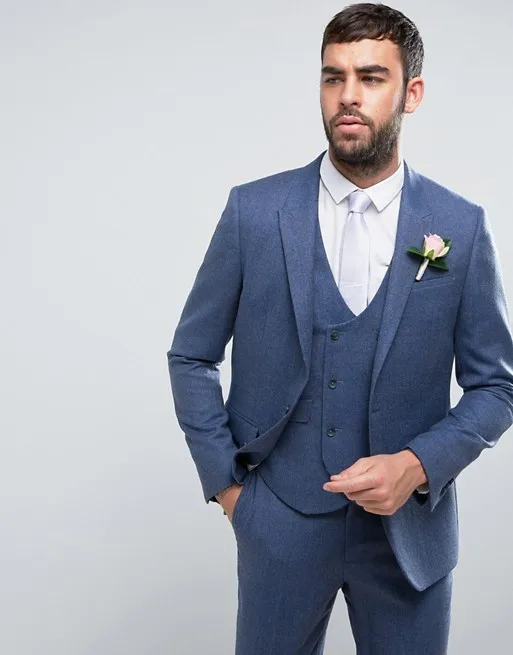 Classic-slim-Groomsmen-Peak-Lapel-Groom-Tuxedos-Men-Suits-Wedding-Prom-Best-Man-Blazer-Jacket-Pants