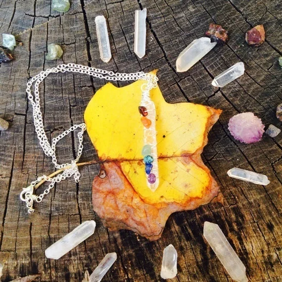 Chakra Balancing Quartz Necklace - Image 4