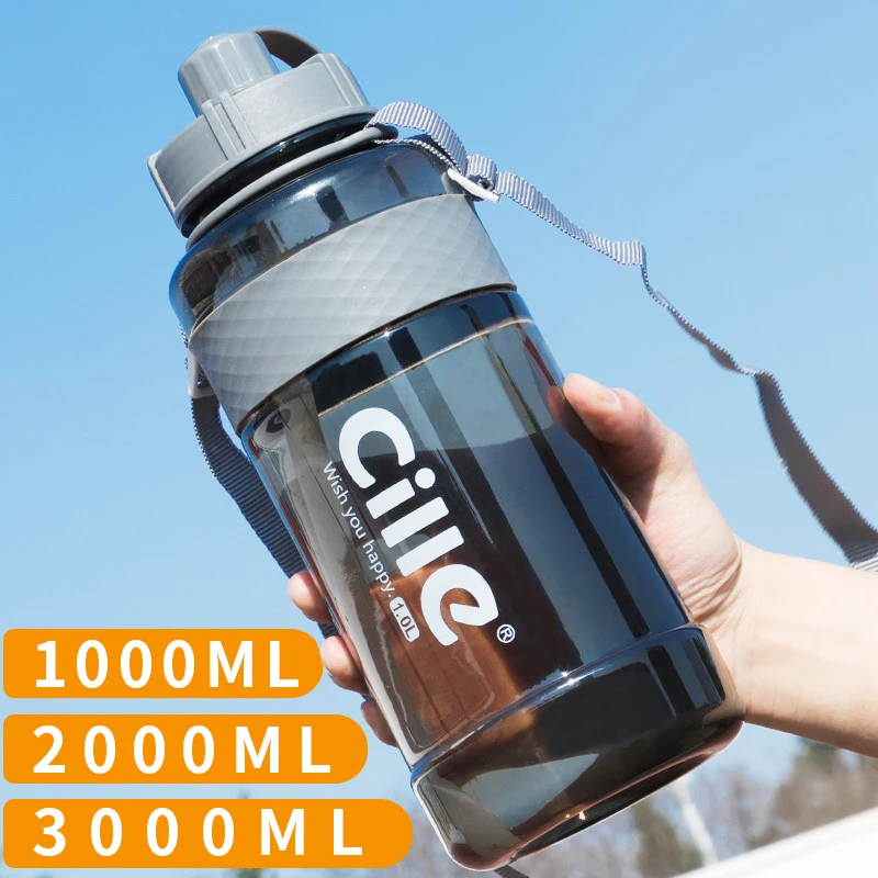 

Brand 1000ml BPA Free Sport Drinking Water Bottle with Straw 1L 2L 3L Plastic Water Drinking Bottle for Water Space Bottles