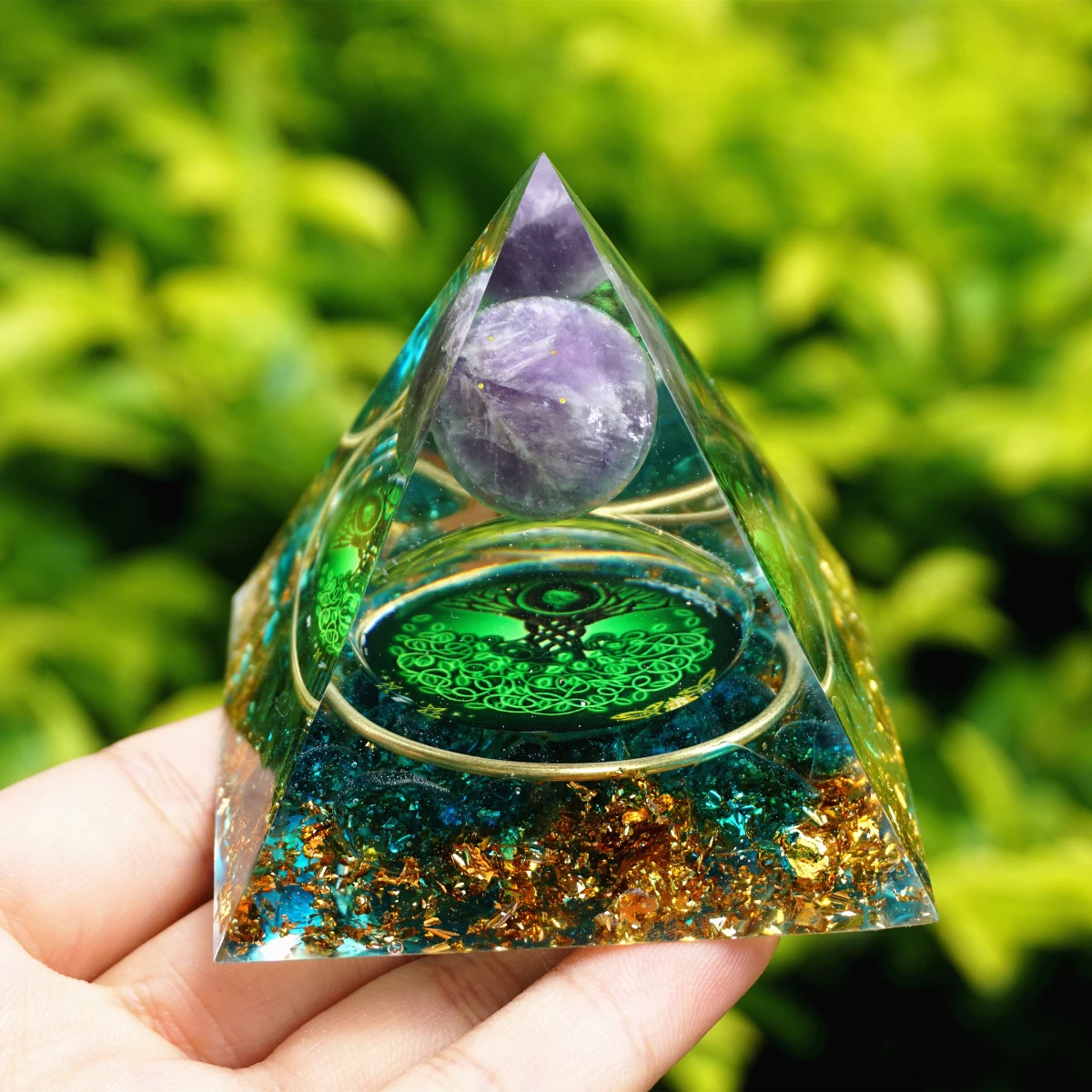 proteção emf chakra orgonite presente quente