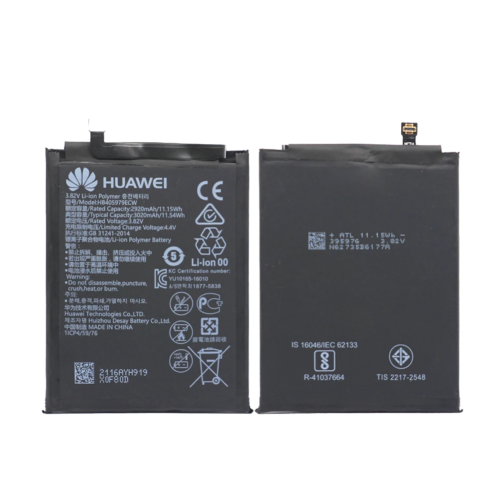 Оригинальный аккумулятор для HUAWEI HB405979ECW 2920 мАч Huawei Nova CAZ AL10 Enjoy 6S Honor 6C Сменный