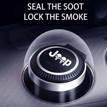 

Car ashtray with LED lights with logo for Jeep Renegade Compass Patriot Cherokee Wrangler Grand Cherokee SRT car