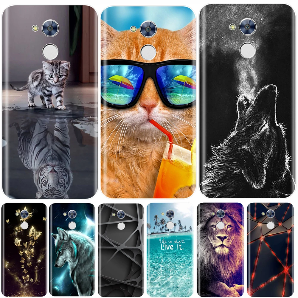 Чехол для телефона Huawei Honor 5C 5X 4C 4X мягкий силиконовый чехол из ТПУ с изображением