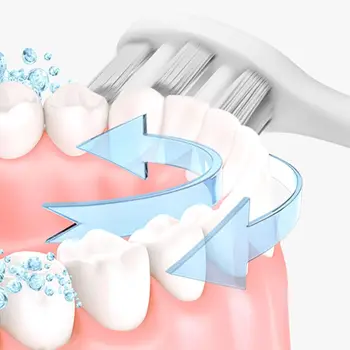 

Electric Toothbrush USB Rechargeable Sonic Waterproof Deep Cleaning Teeth Brush R9UD