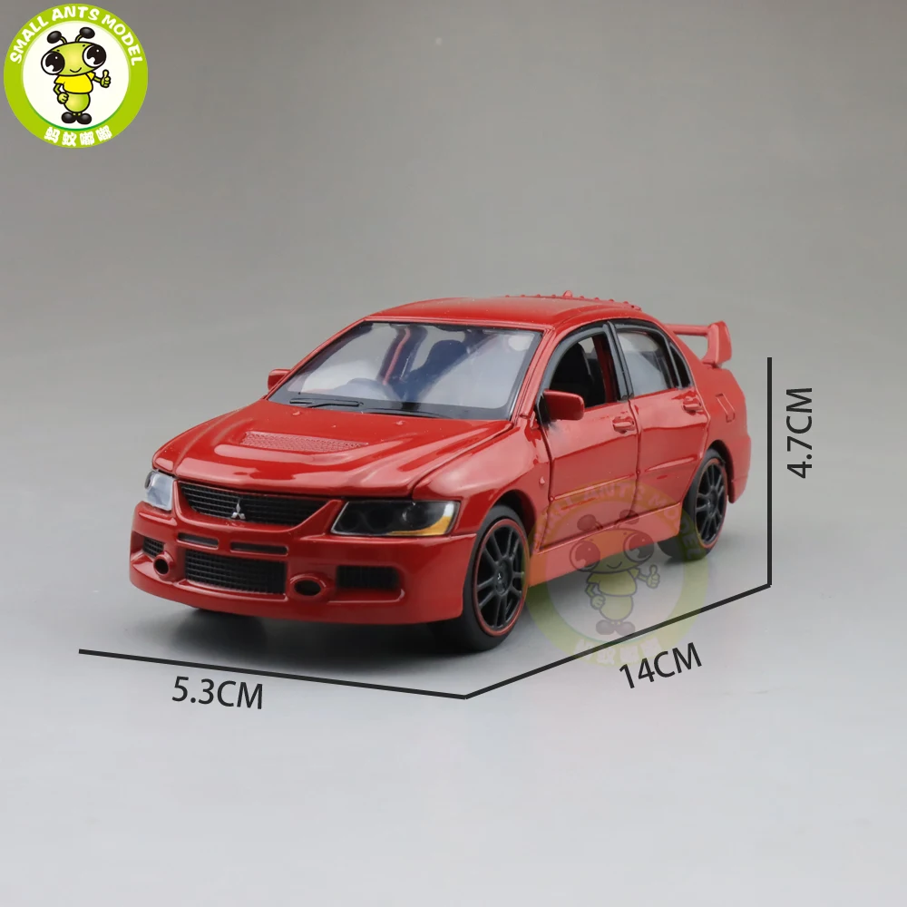 1/32 JACKIEKIM Lancer EVO IX 9 RHD литая модель автомобиля игрушки для детей подарки мальчиков