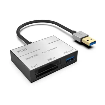 

Camera Flash Memory Videos Aluminium Alloy ABS High Speed Plug And Play Card Reader Type-c Portable Photos USB3.0/2.0 XQD