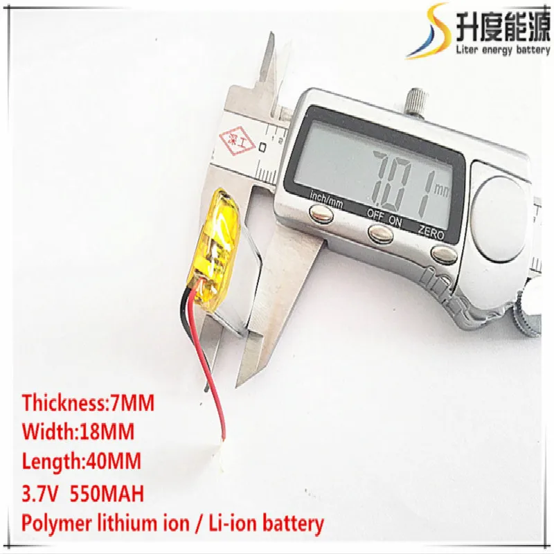 10 шт [SD] 3,7 V, 550 mAH, [701840] полимер литий-ионный/литий-ионный аккумулятор для игрушки, POWER BANK, gps, mp3, mp4, мобильный телефон, динамик