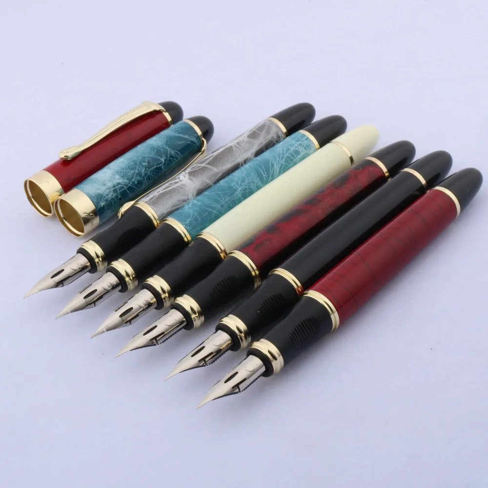 JINHAO 450 г перьевая ручка золотистого цвета для каллиграфии круглый цветочный