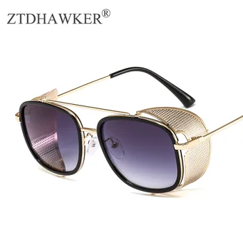 Панковские квадратные высококачественные женские очки с сеткой, боковая защита, модные очки унисекс, очки UV400