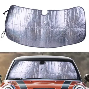 

beler 129x56.5 cm Front Foldable Windshield Sunshade Sun Visor Cover Fit For Mini Cooper 2-Door 2005-2009 2010 2011 2012 2013