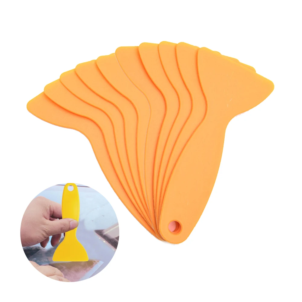 Plastic Scraper Car Auto Clean Tool Window Cleaner Windshield Snow Shovel Glass Water Glue Remove Wiper Squeegee Knife 5/10pcs razor blade scraper,razor blade scrapers,window scraper tool,window scraper,window snow scraper,glue removal scraper,silicone scraper,car film scraper,car vinyl scraper