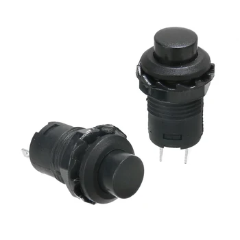 

5pcs Mini Small Round Button ON/OFF Push Button Switch Latching 12mm 3A 125V 1.5A 250V AC Mayitr