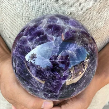 

New 3/4/5/6cm Natural Amethyst Stone Ball Natural Quartz Sphere Hand Massage Crystal Ball Healing Feng Shui Crafts Home Decor