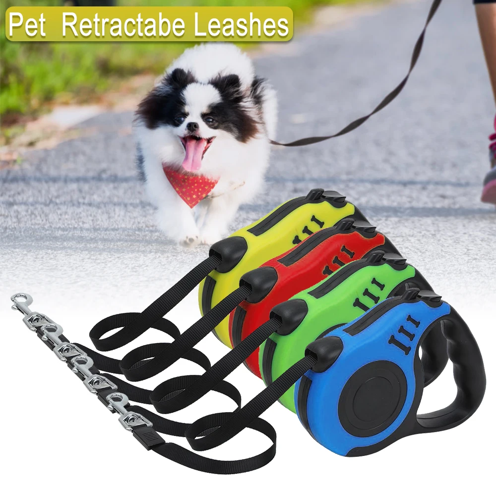 Прочный поводок для собак автоматический Выдвижной Нейлоновый Поводок прогулок