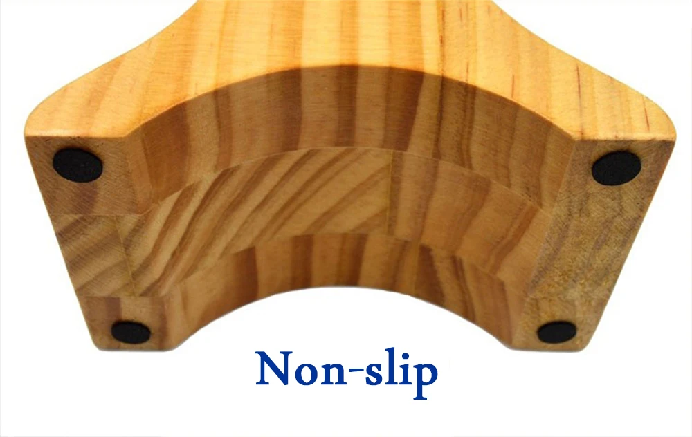 Fish Shape Wooden Headphone Headset Stand Headphone Bracket Rack Headphone Display Stand Headset Shelf For All Headphone