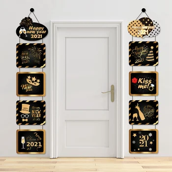 

Fengrise Christmas Banner Merry Christmas Decor For Home Door 2020 Hanging Christmas Ornament Navidad Gift Happy New Year 2021