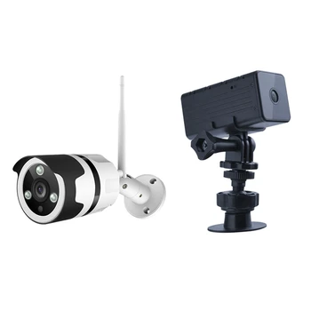 

2 Set Camera Accessories:1 Set 1080P Wireless Security Camera EU Plug & 1 Set Wide-Angle Motion Detection Mini Camcorder