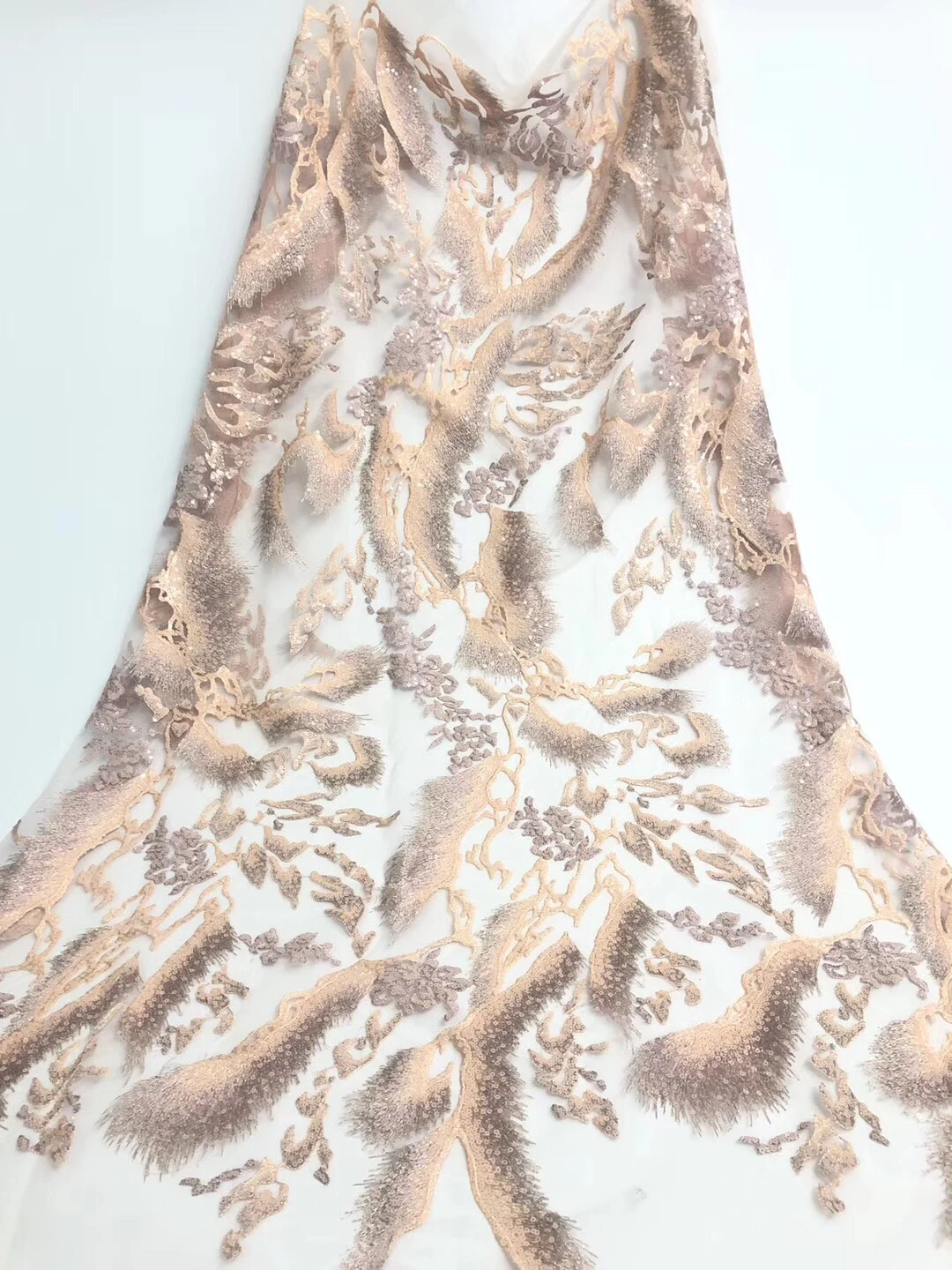

2021 Latest Pink French Nigerian Laces Fabrics High Quality Tulle African Laces Fabric Wedding African French Tulle Lace RF3149