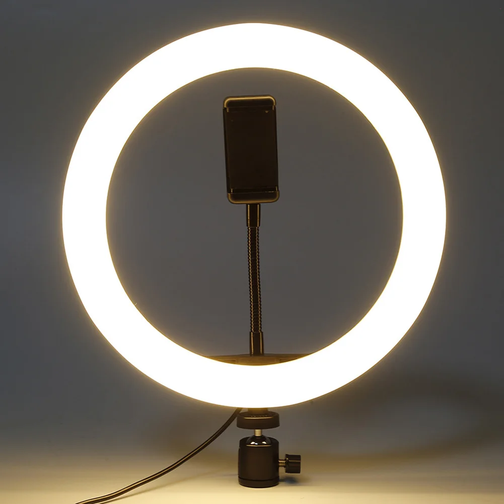 

11.8inch Dimmable LED Ring Light Phone Holder with Tripod Stand for Video Filming Makeup GV99