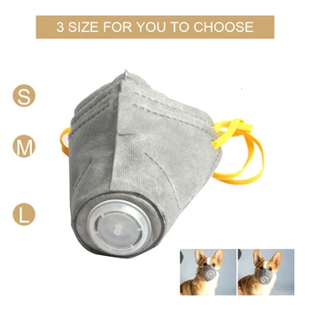 

3PCS Pet Dog Anti-Fog Breathable Face Mask Reuseable Anti Dust Gas Pollution Outdoor Protective Mouth Cover Pet Supplies