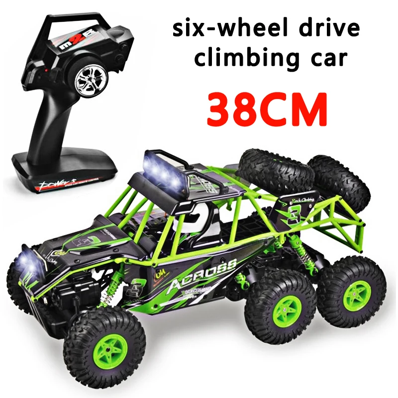 Luxury Offer of  2019 The New Wltoys 18628 rc car 1:18 six-wheel drive climbing car 2.4G remote control big foot off
