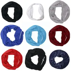 Pocket Scarf Unlimited Bib Storage Zipper Pocket Bib Scarf Scarf Multifunction Winter Scarf Luxury Scarf Woman Christmas Se W9d3