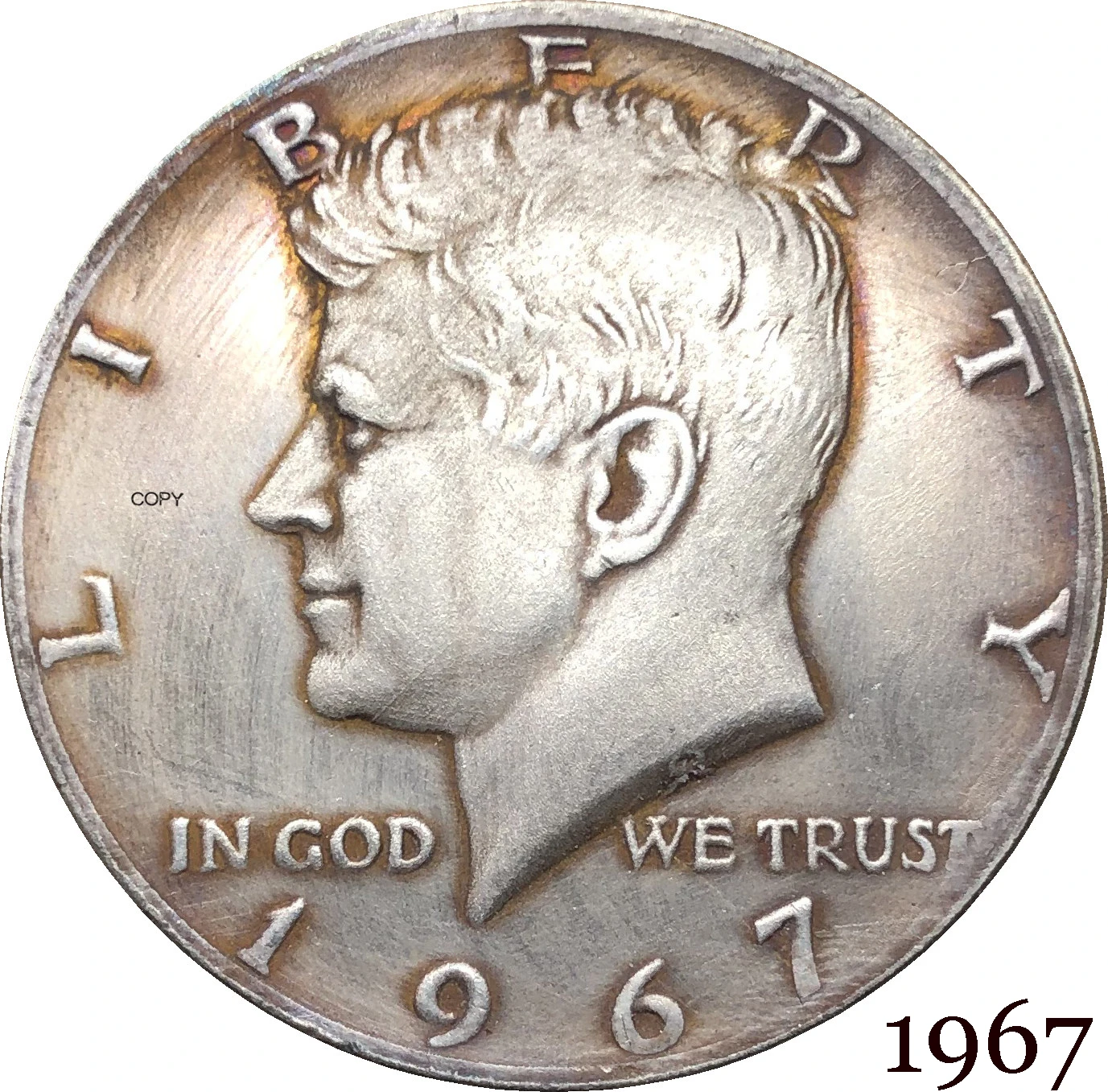 brecha Malawi paquete Moneda de copia chapada en plata de los Estados Unidos, Liberty 1967,  Kennedy, medio dólar en Dios, Trust E PLURIBUS, cuproníquel, 1/2|Monedas  sin curso legal| - AliExpress