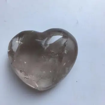 

Z smoky quartz Crystal Love Heart Shape Stone Healing beads for jewelry making