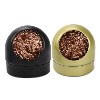 

Quick Tin Removal Soldering Iron Tip Cleaner Ball Soldering Head Steel Cleaning Wire Cleaner Ball Metal Dross Box Clean Ball