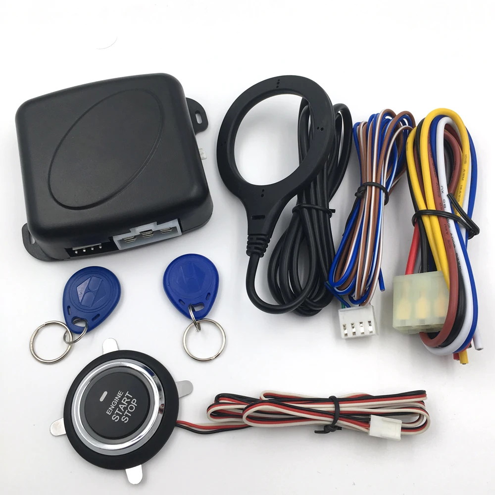 Автоматическая сигнализация двигателя Starline кнопка запуска остановки RFID замок зажигания переключатель бесключевая система входа стартер противоугонная система